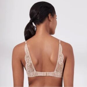 THIRDLOVE 24/7 Lace Detail T-shirt Bra in Nude 48B NWT